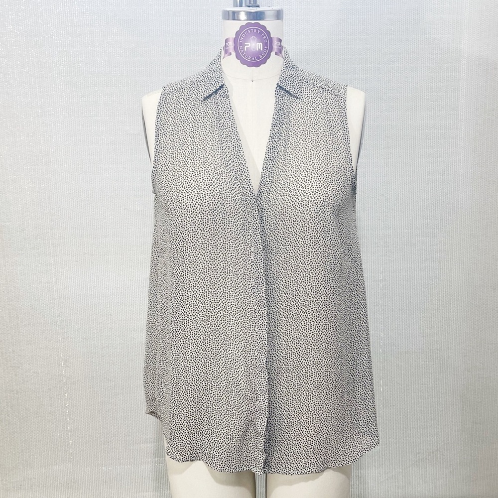 H&M Asymmetrical Sleeveless Sheer Blouse